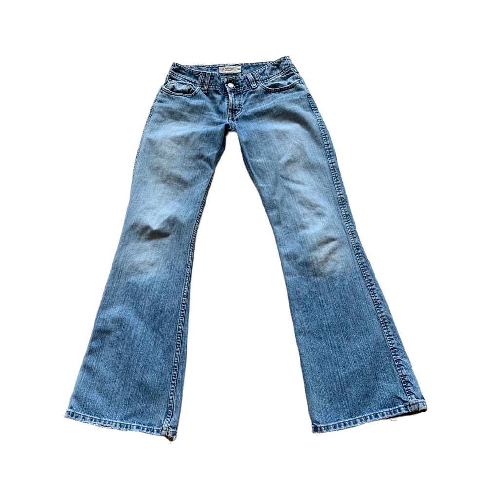 BKE Denim Harbor Regular Jeans Women’s Size 27 X 31 1/2 Light Wash Blue Flare